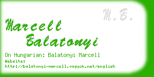 marcell balatonyi business card